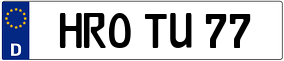 Truck License Plate